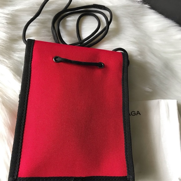 Balenciaga Red Explorer Strap Pouch - Picture 5 of 8